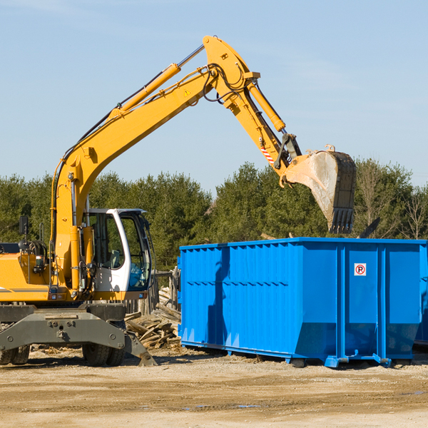 how many times can i have a residential dumpster rental emptied in Dale Indiana